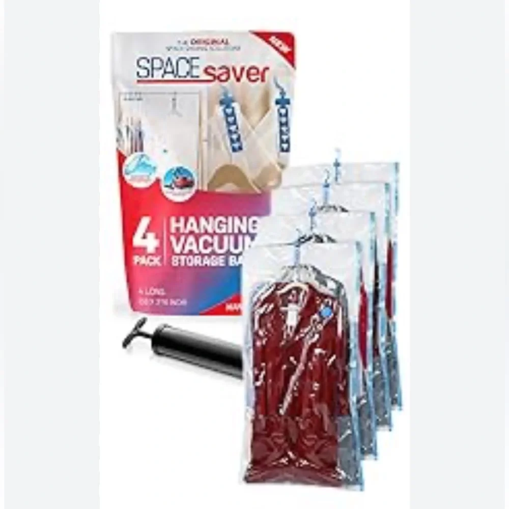 Space Saver Vacuum Storage Bags 4 PACK (2 SHORT & 2 LONG)